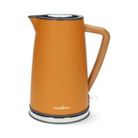 Nedis Wasserkocher| 1.7 l| Soft-Touch| Orange| Um 360 Grad drehbar| Verdecktes