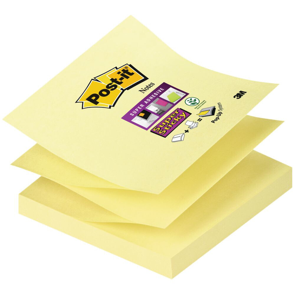 3M Z-Notes бумага для заметок Квадратный Желтый 90 листов Самоклеющийся R330-12SS-CY