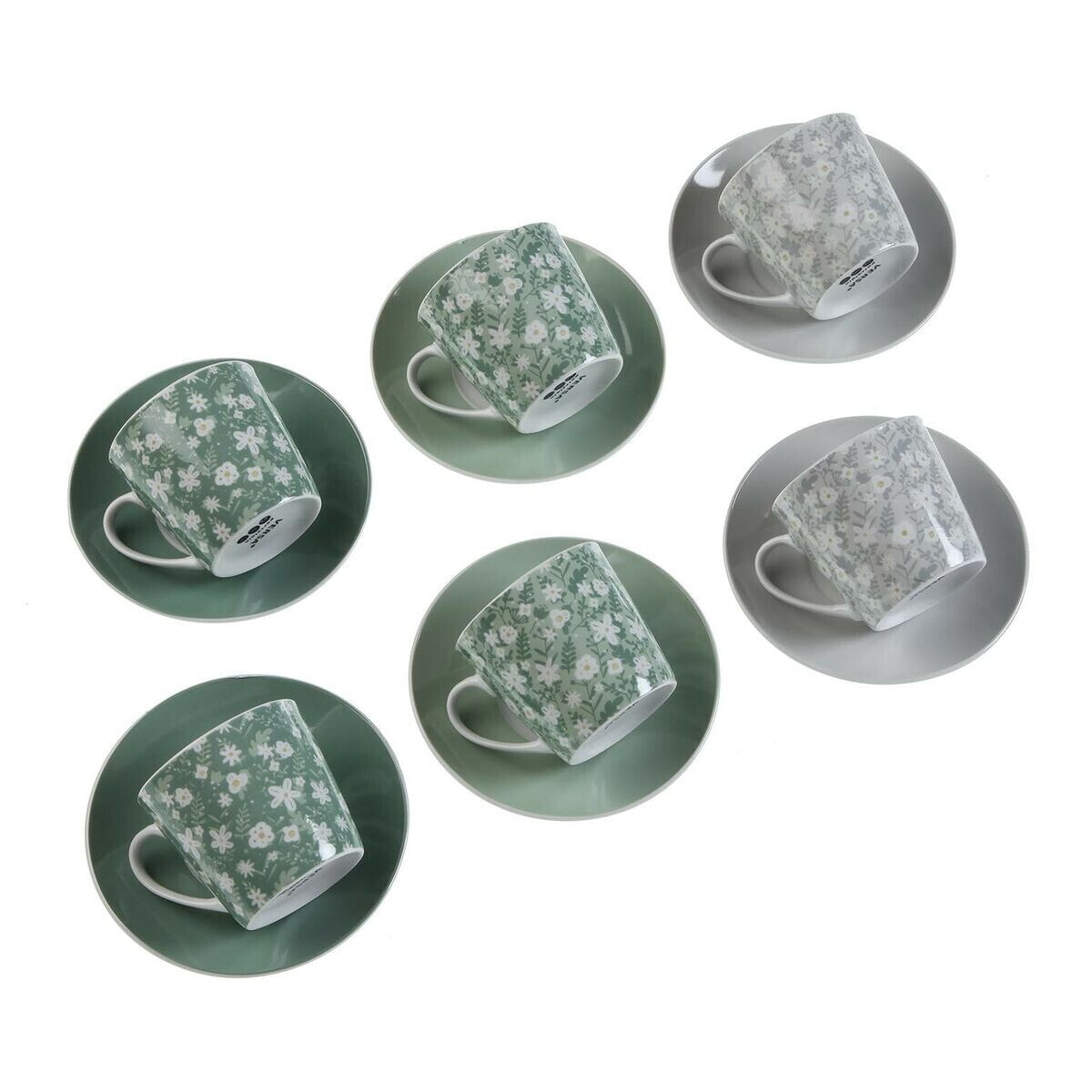 Set of 6 teacups with plates Versa Margareta Porcelain