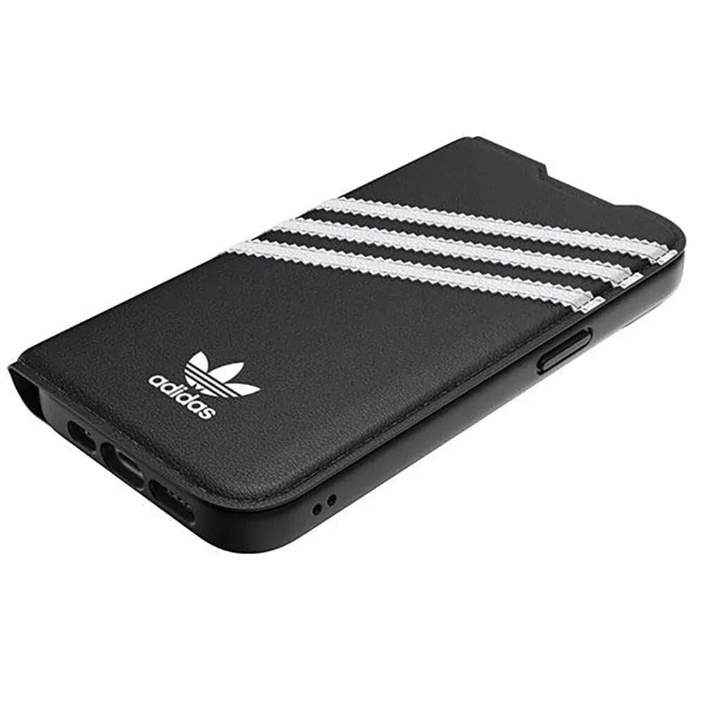 ADIDAS Booklet Pu iPhone 14.15.13 6.1 Czarno Biały 50195 phone case