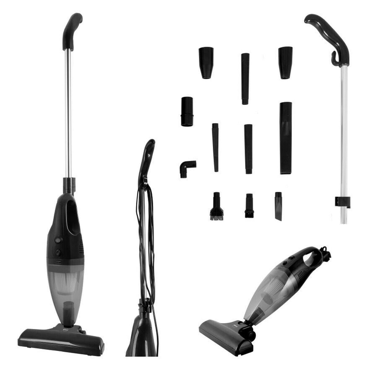 Cordless Vacuum Cleaner Eldom TWINN Black 500 W 2-in-1 13 Pieces