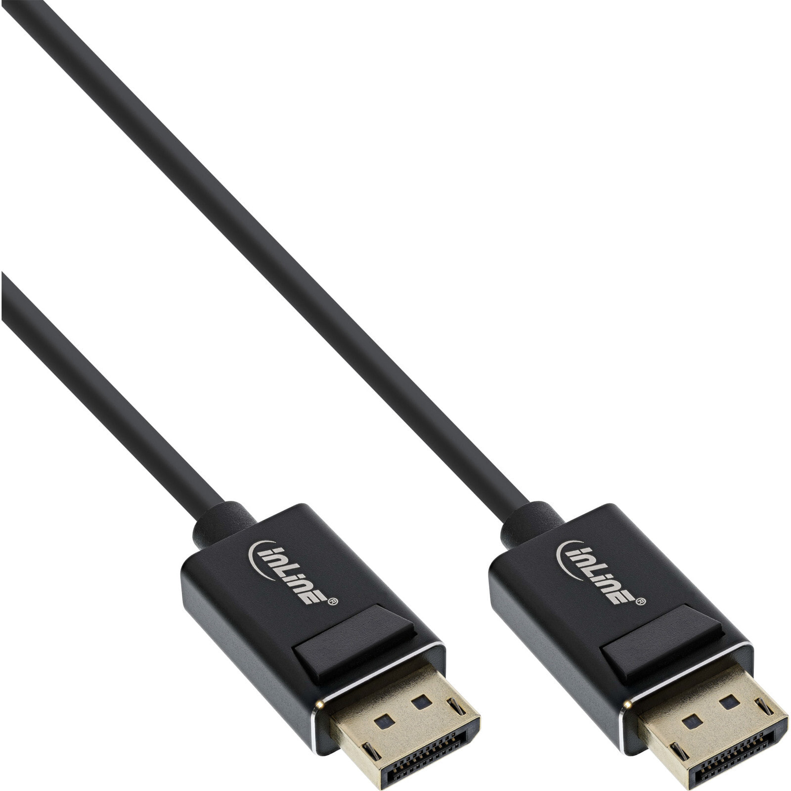 InLine DisplayPort 2.0 cable - 8K4K UHBR - black - gold-plated contacts - 2m - 2 m - DisplayPort - DisplayPort - Male - Male - 7680 x 4320 pixels