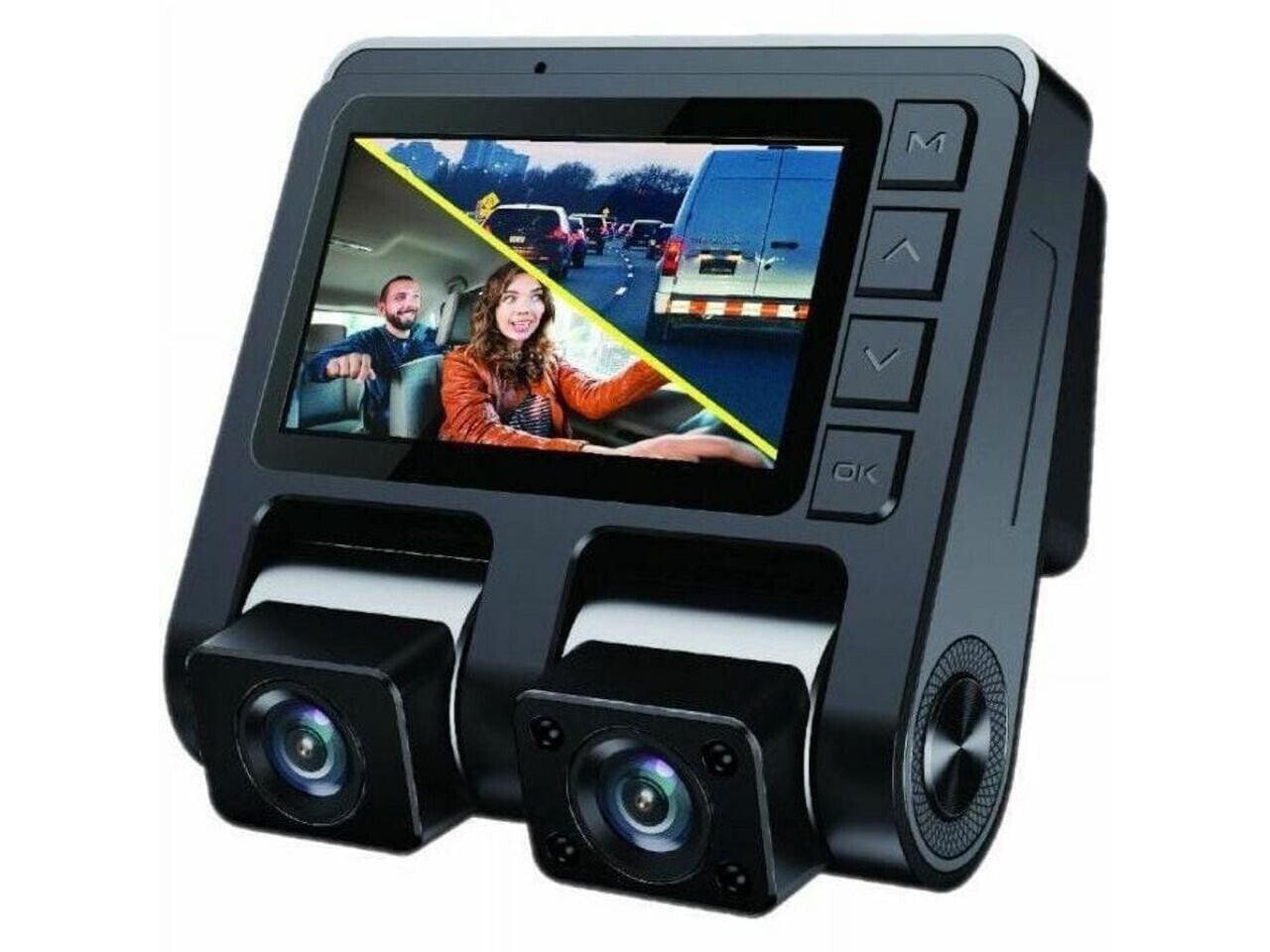 GekoGear Front/Rear Dashcam With Display OrbitD110