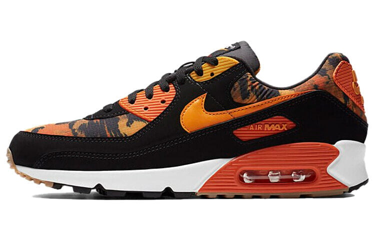 Nike Air Max 90 Orange Camo 低帮 跑步鞋 男款 黑橙 / Кроссовки Nike Air Max 90 Orange Camo CZ7889-001