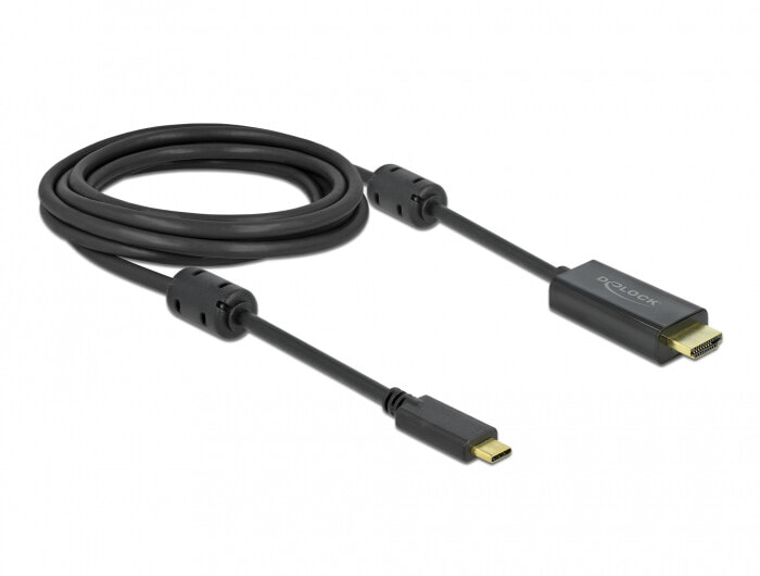 DeLOCK 85971 видео кабель адаптер 3 m USB Type-C HDMI Черный