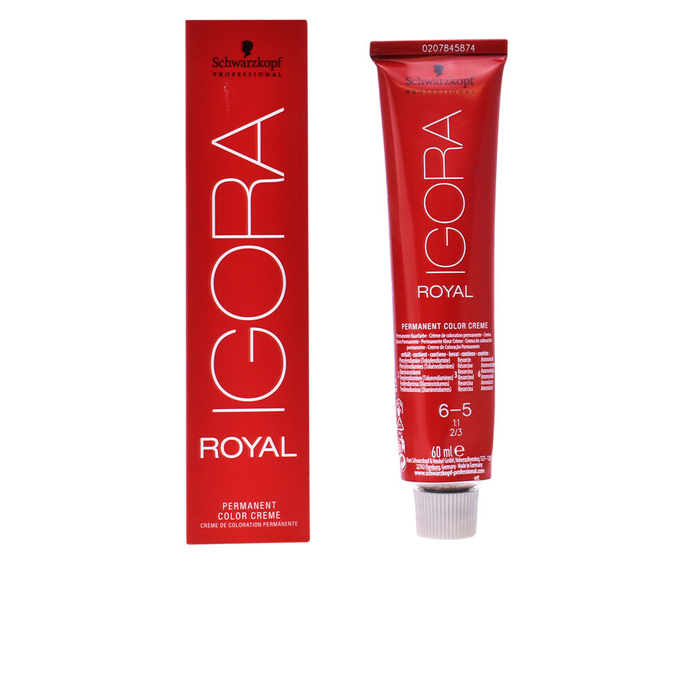 Schwarzkopf Igora Royal Permanent Color Creme No. 6-5 Интенсивная перманентная крем-краска для волос, оттенок золотистый темно-русый 60 мл