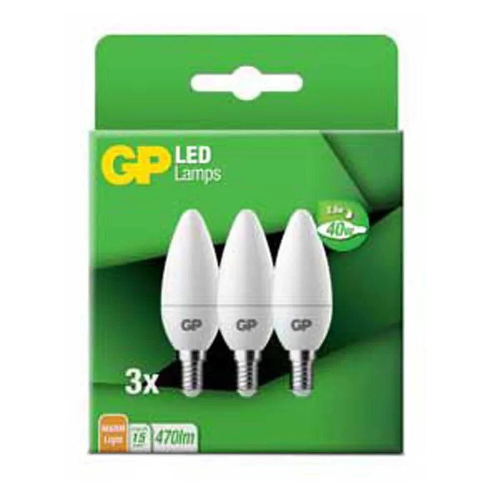 GP BATTERIES Candle E14 87823 40W LED Bulb 3 Units