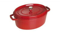 Zwilling STAUB LA COCOTTE - Casserole baking dish - Oval - Cast iron - Ceramic - Gas - Halogen - Induction - Sealed plate - Cherry - Enamel