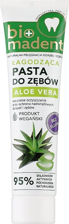 Beruhigende Zahnpasta Aloe Vera - Bio Madent