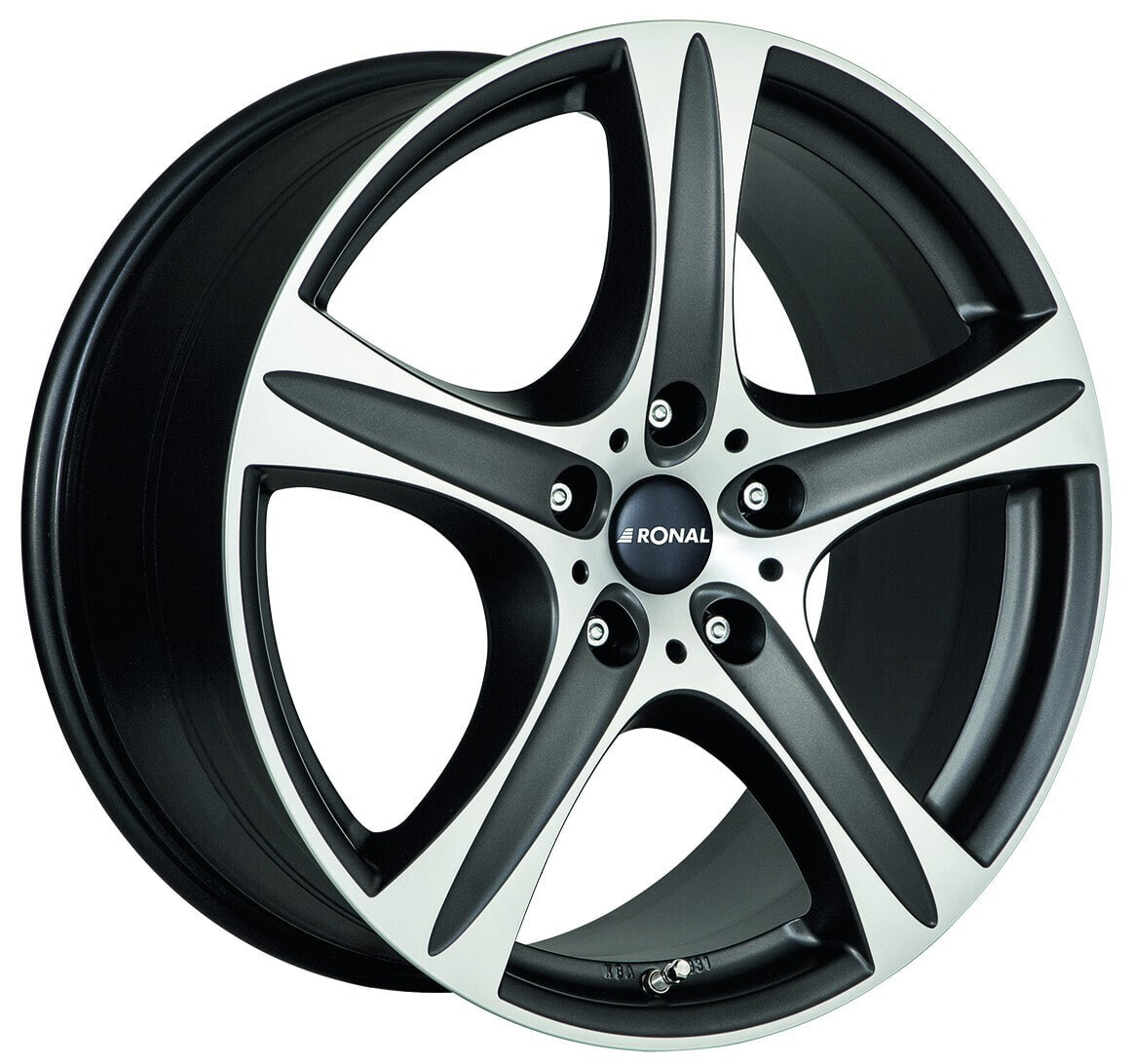 Колесный диск литой Ronal R55 SUV mattschwarz-frontkopiert 7.5x17 ET55 - LK5/112 ML66.5