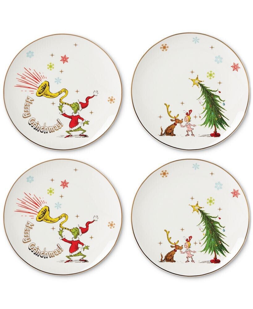 Lenox merry Grinchmas Accent Plates, Set of 4