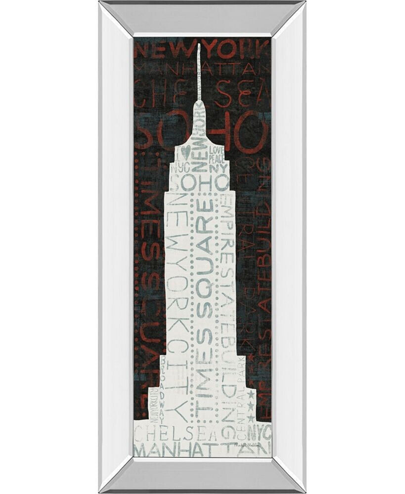 Empire State Building by Michael Mullan Mirror Framed Print Wall Art - 18