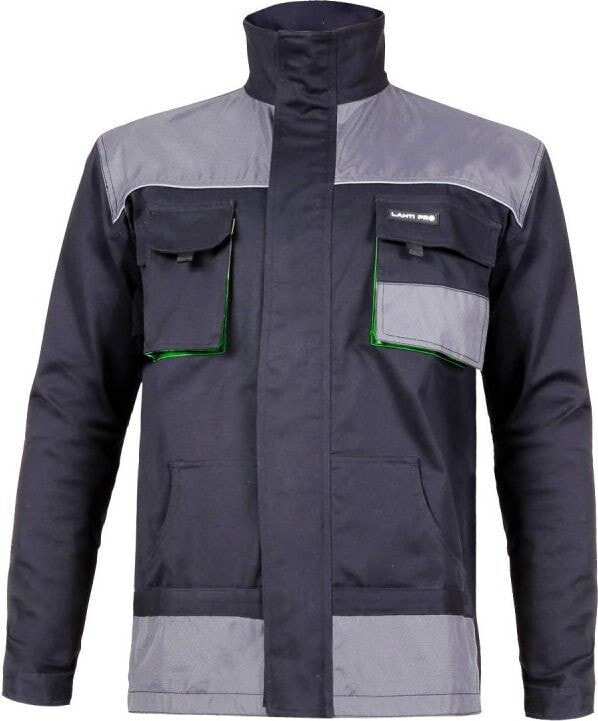 Lahti Pro Work Jacket, Black-Green, Cotton Size L (L4040752)