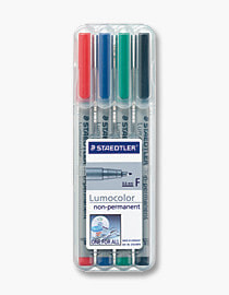 Staedtler 316 WP4 маркер 1 шт Черный, Синий, Зеленый, Красный