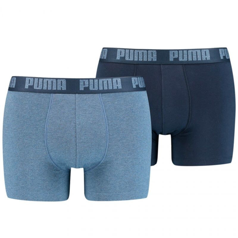 Трусы боксеры мужские синие 2 пары  Puma Basic Boxer 2P M 906823 36