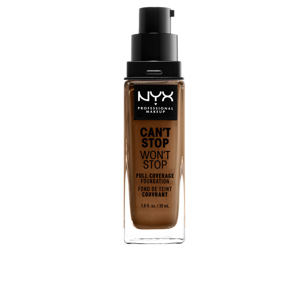 Nyx Cant Stop Wont Stop Full Coverage Foundation No. Sienna Водостойкая тональная основа с полным покрытием 30 мл