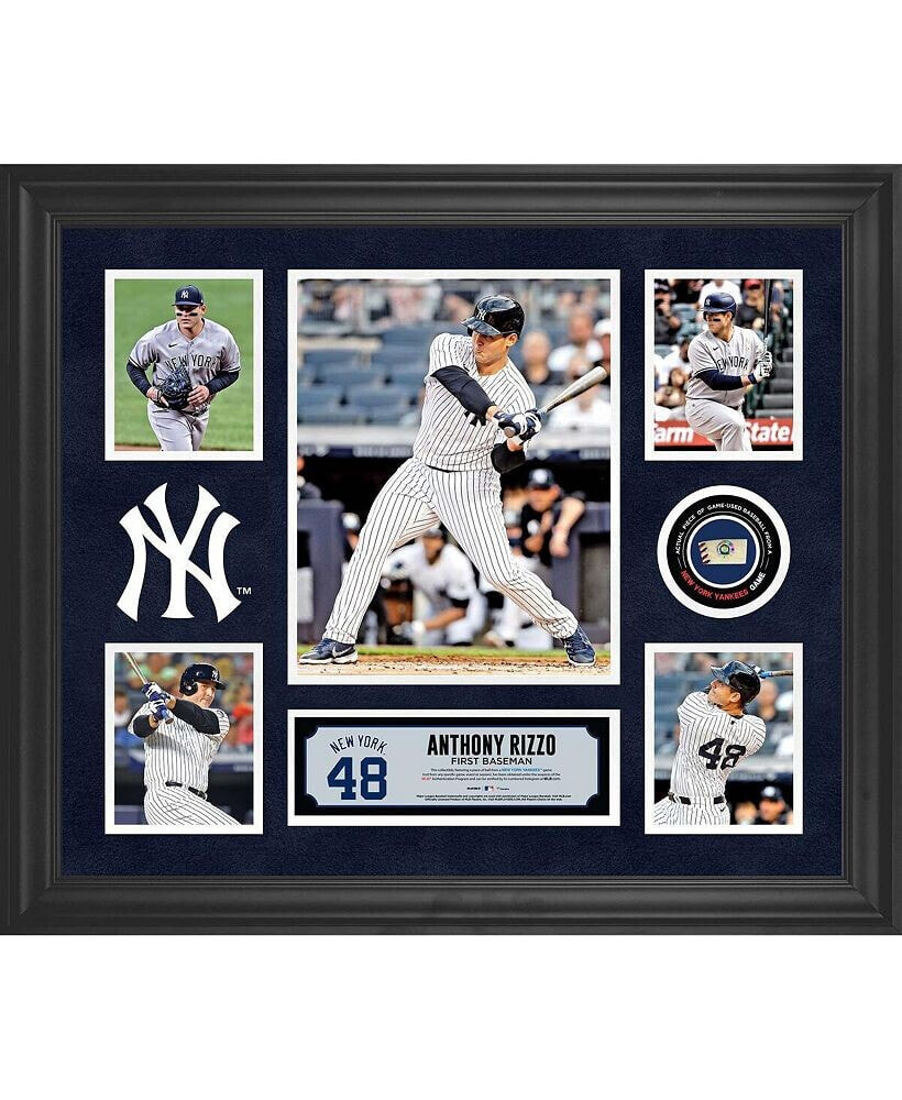 Fanatics Authentic anthony Rizzo New York Yankees Framed 5-Photo Collage with a Piece of Game-Used Ball