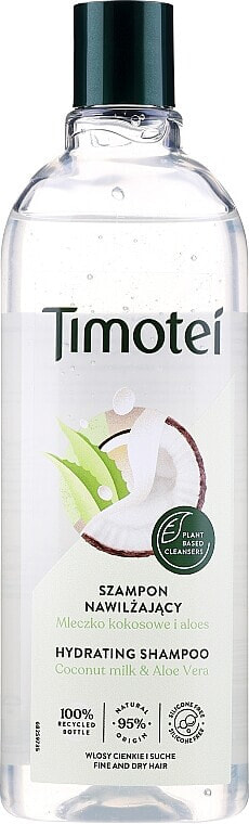 Shampoo für trockenes Haar mit Kokosmilch und Aloe Vera - Timotei Pure Nourished and Light Shampoo With Coconut And Aloe Vera