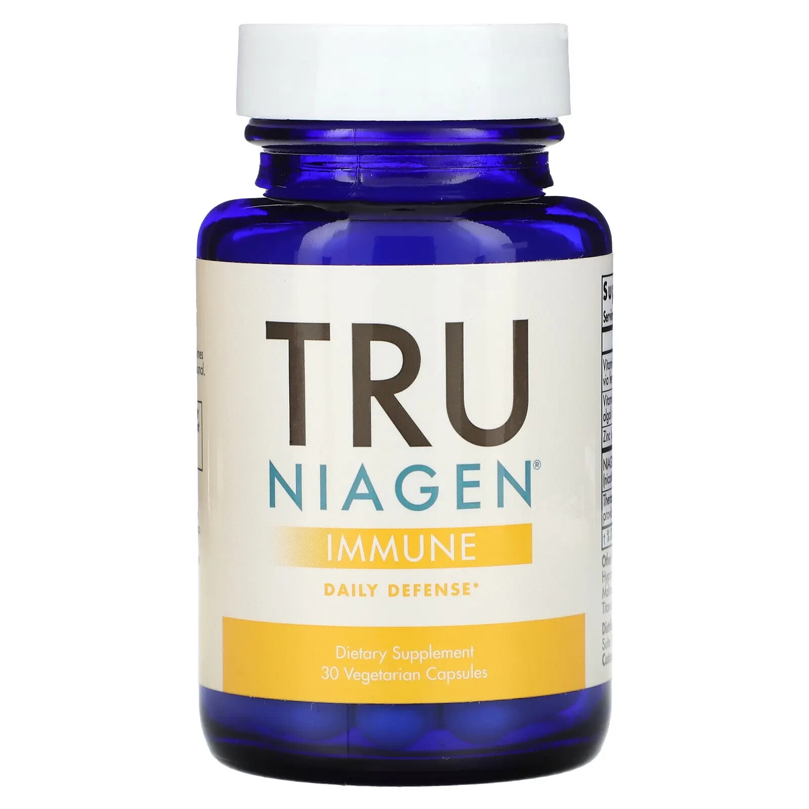 Tru Niagen, Immune, Daily Defense, 30 Vegetarian Capsules