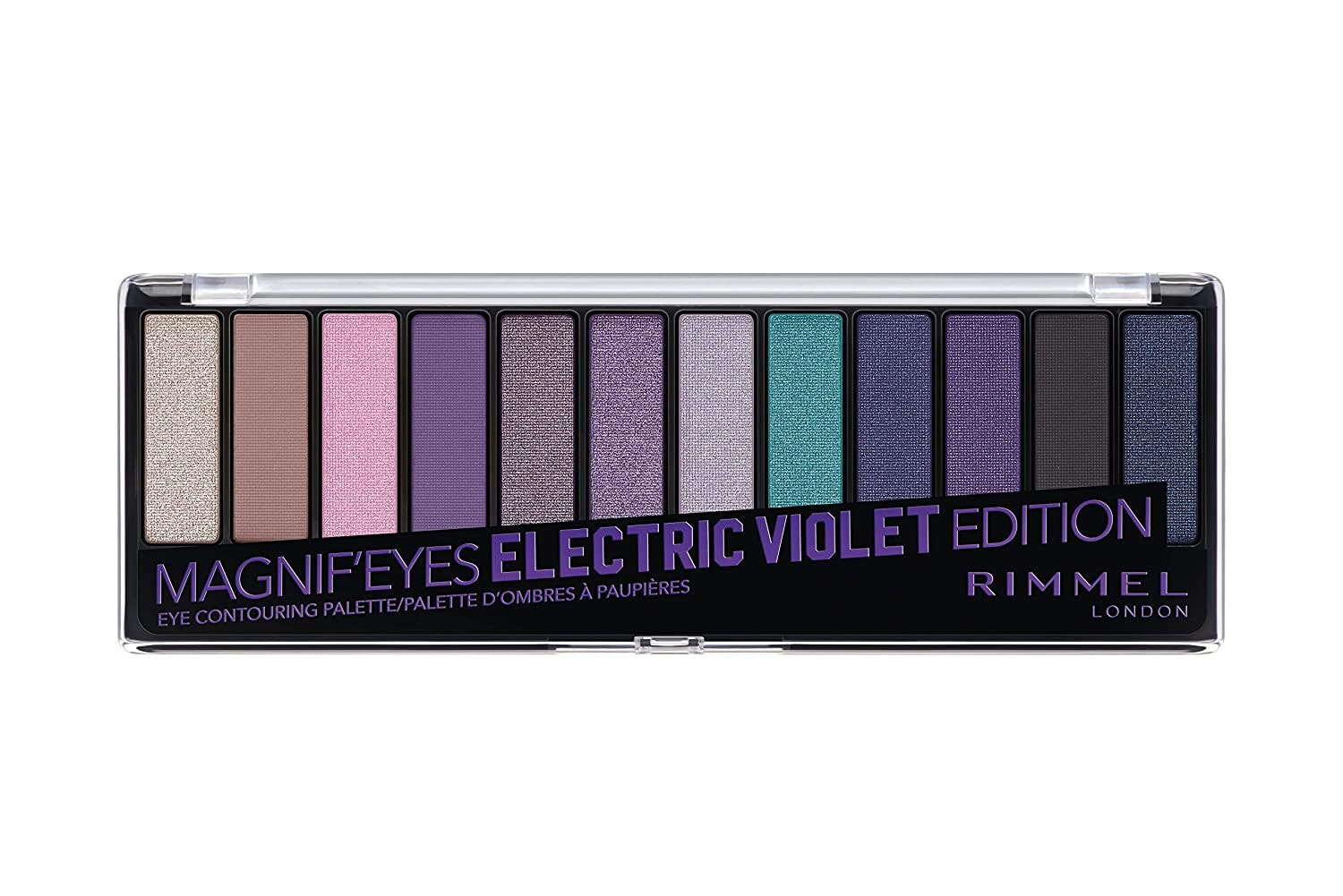 Rimmel Magnif'Eyes Palette 008-Electric Violet Палетка теней для век 12 оттенков