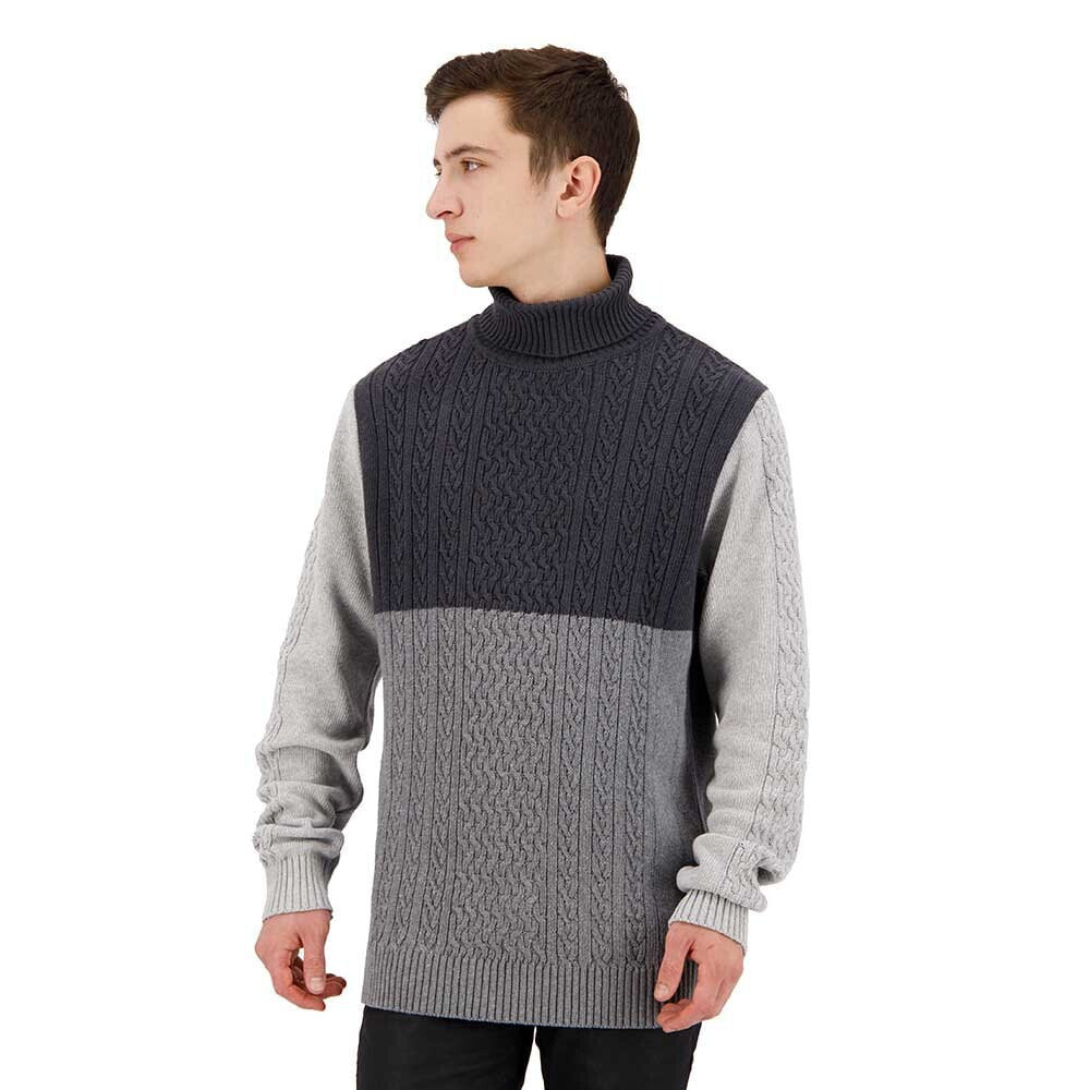 G-STAR Cable Color Block Loose Turtle Neck Sweater