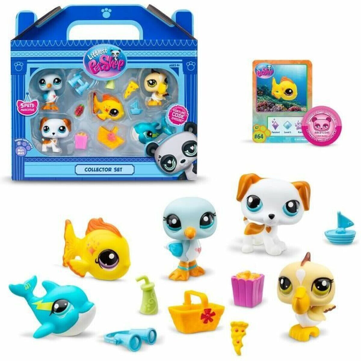 Set of Figures Bandai Littlest Pet Shop Plastic