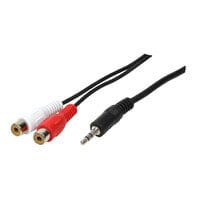 LogiLink 1x3.5mm - 2xRCA, 0.2m аудио кабель 0,2 m 3,5 мм Черный CA1047