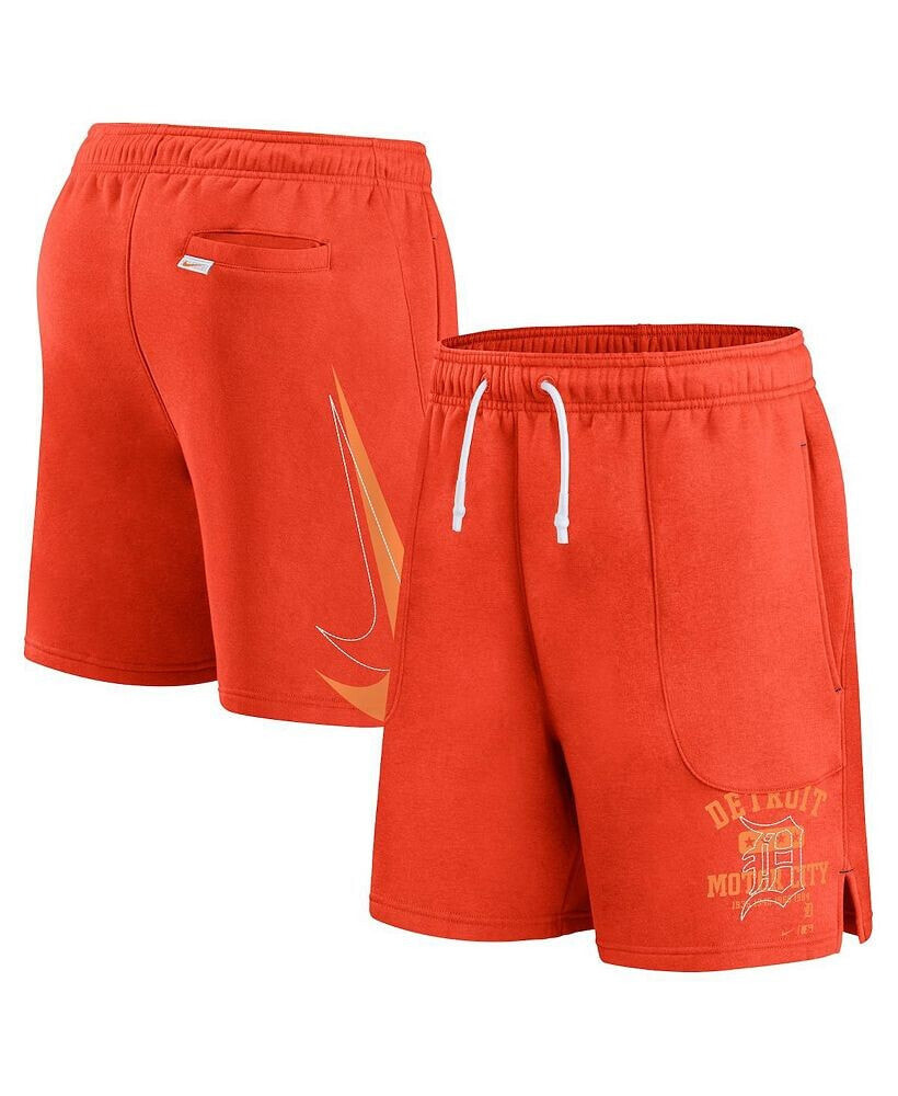 Nike men's Orange Detroit Tigers Statement Ball Game Shorts