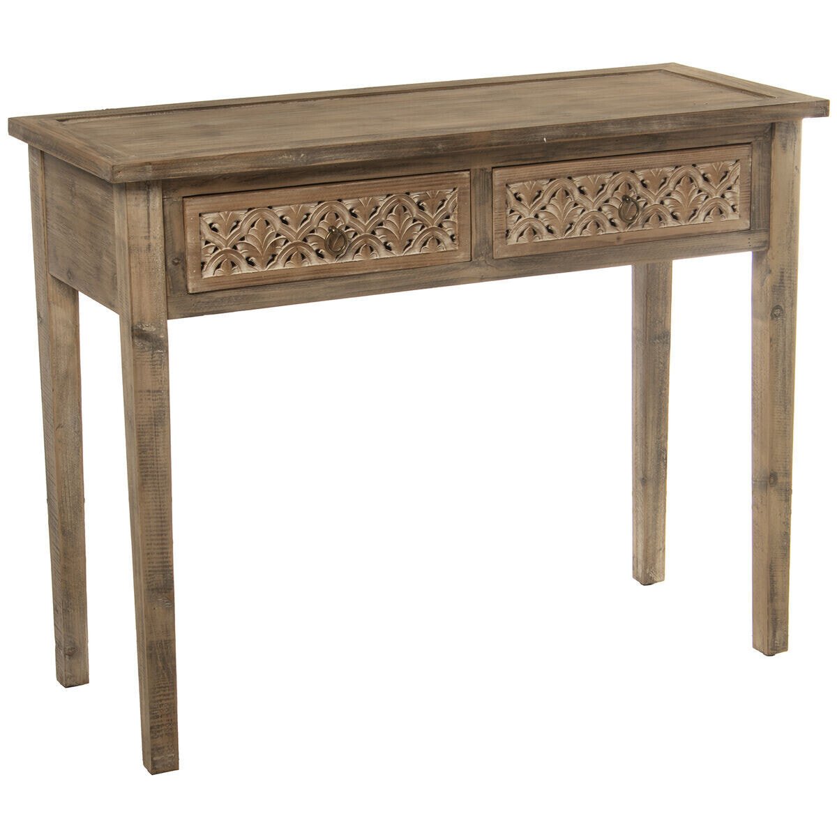 Console Alexandra House Living Brown Wood 101 x 79 x 40 cm