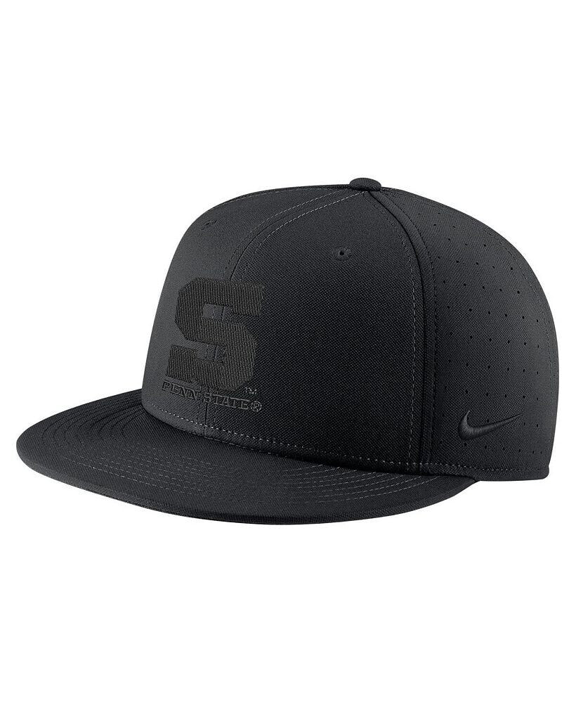 Nike men's Black Penn State Nittany Lions Triple Black Performance Fitted Hat