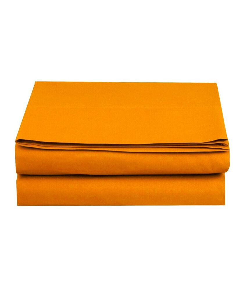 Elegant Comfort silky Soft Flat Sheet, Twin