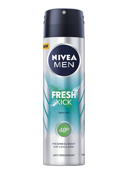 Nivea Men Fresh Kick Antiperspirant Spray Мужской антиперспирант-спрей, с водой кактуса 200 мл