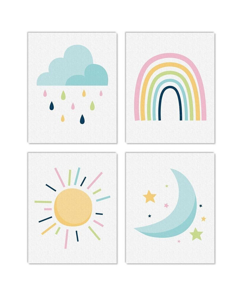 Big Dot of Happiness colorful Children's Decor - Unframed Paper Wall Art - 4 ct - Artisms - 8 x 10 in