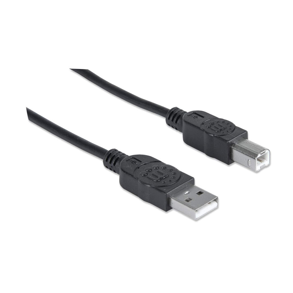 Manhattan 337779 USB кабель 5 m 2.0 USB A USB B Черный