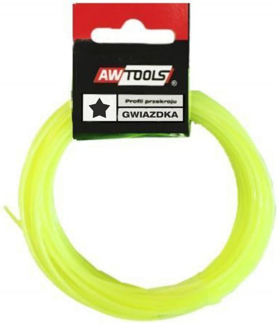 Леска или нож для триммера AWTools Żyłka tnąca gwiazdka 1,6mm x 10m (AW70115)