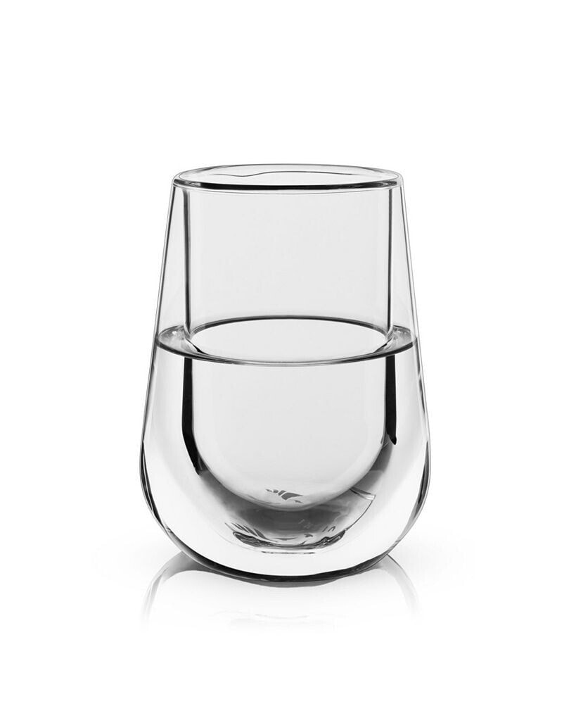 Viski glacier Double Walled Chilling Wine Glass