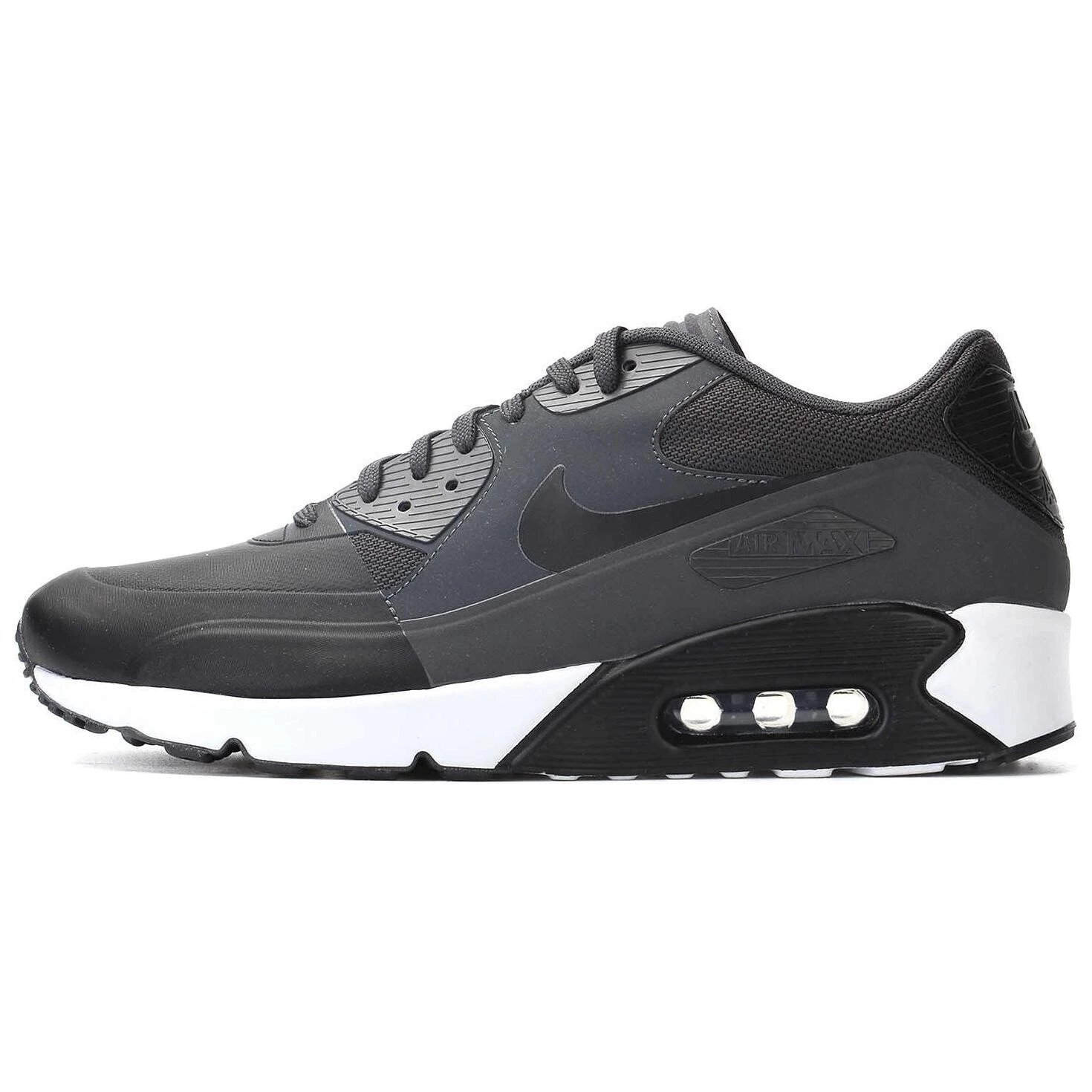 Nike Air Max 90 Anti-Slip Wear-Resistant Low-Top Casual Shoes Men's Black Gray Color