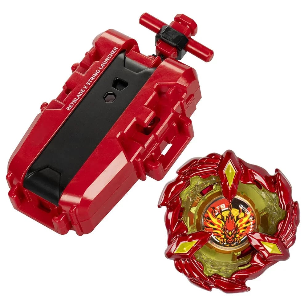 BEYBLADE X Premium Set Of Launcher With Rope And Top Soar Phoenix game