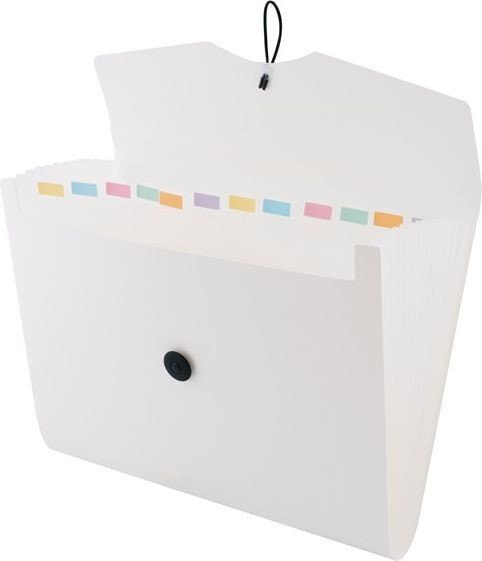 Leviatan Folder A4 white with 12 compartments