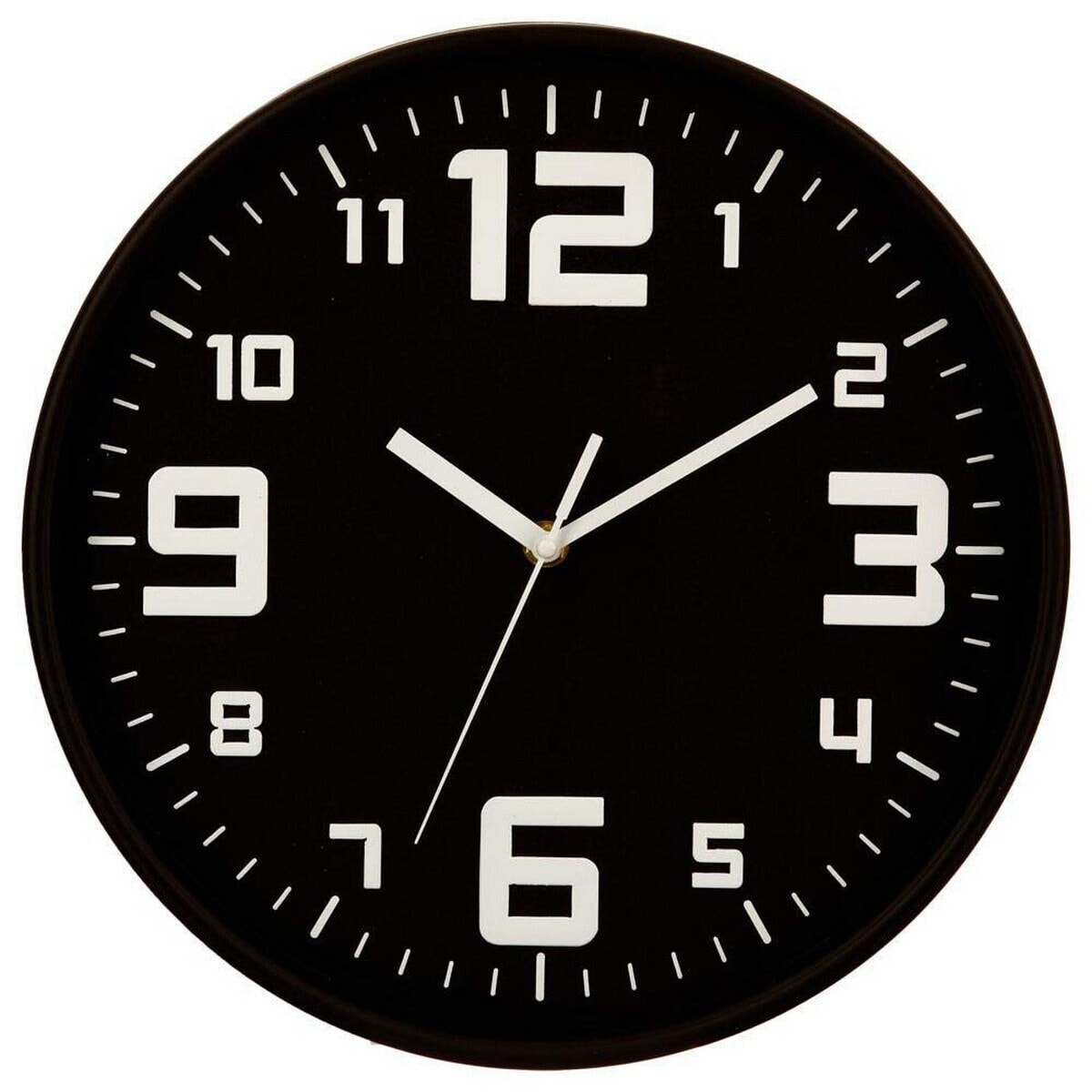 Wall Clock 5five Black polypropylene (Ø 30 cm)