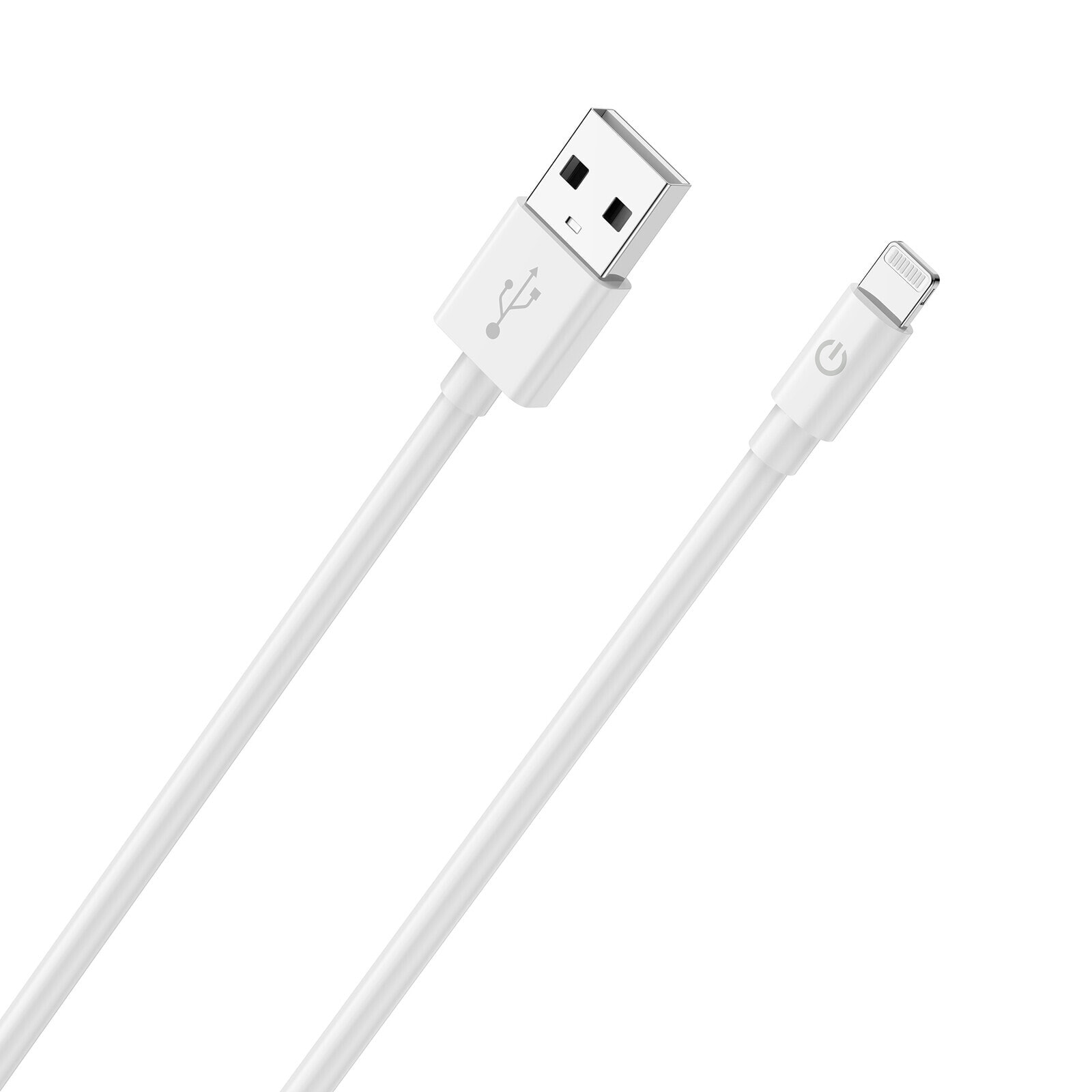 RealPower 385240 - White - USB A - Lightning - 2 m - Male - Male