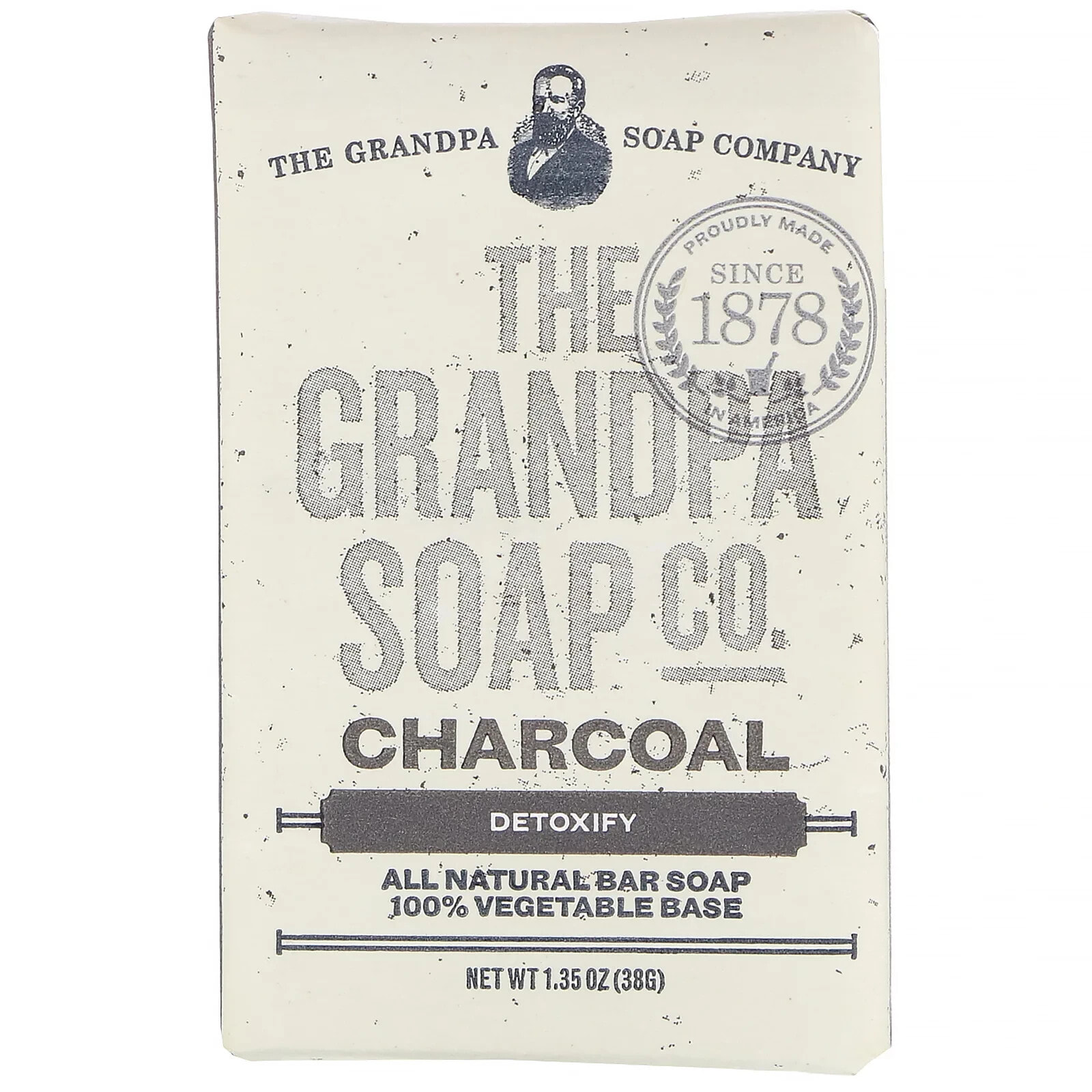 Face & Body Bar Soap, Charcoal, 4.25 oz (120 g)