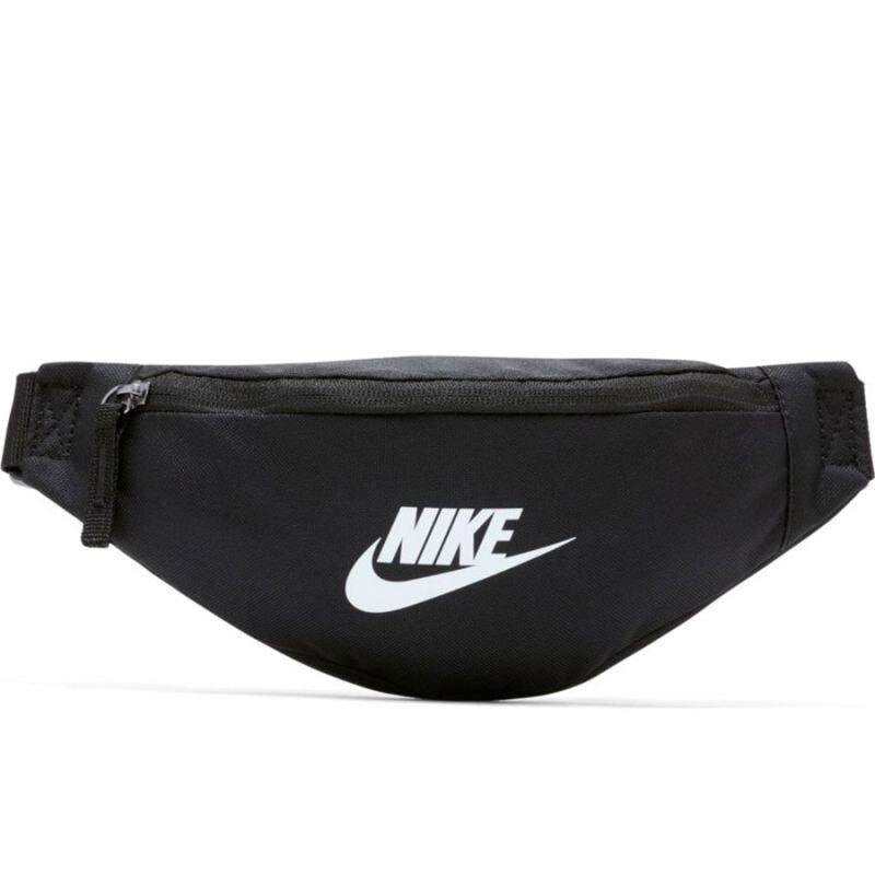 Мужская поясная сумка текстильная черная спортивная Nike Heritage Waistpack DB0488 010