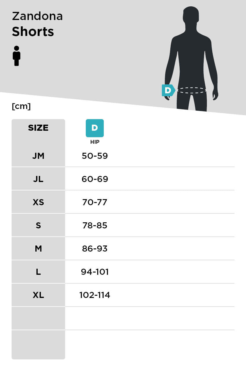 Protektorenshorts Zandonà Netcube Schwarz