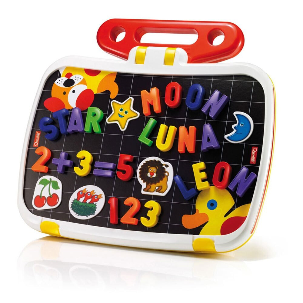 QUERCETTI Little Bag Board Magnetic Letters + Numbers 120 Pieces