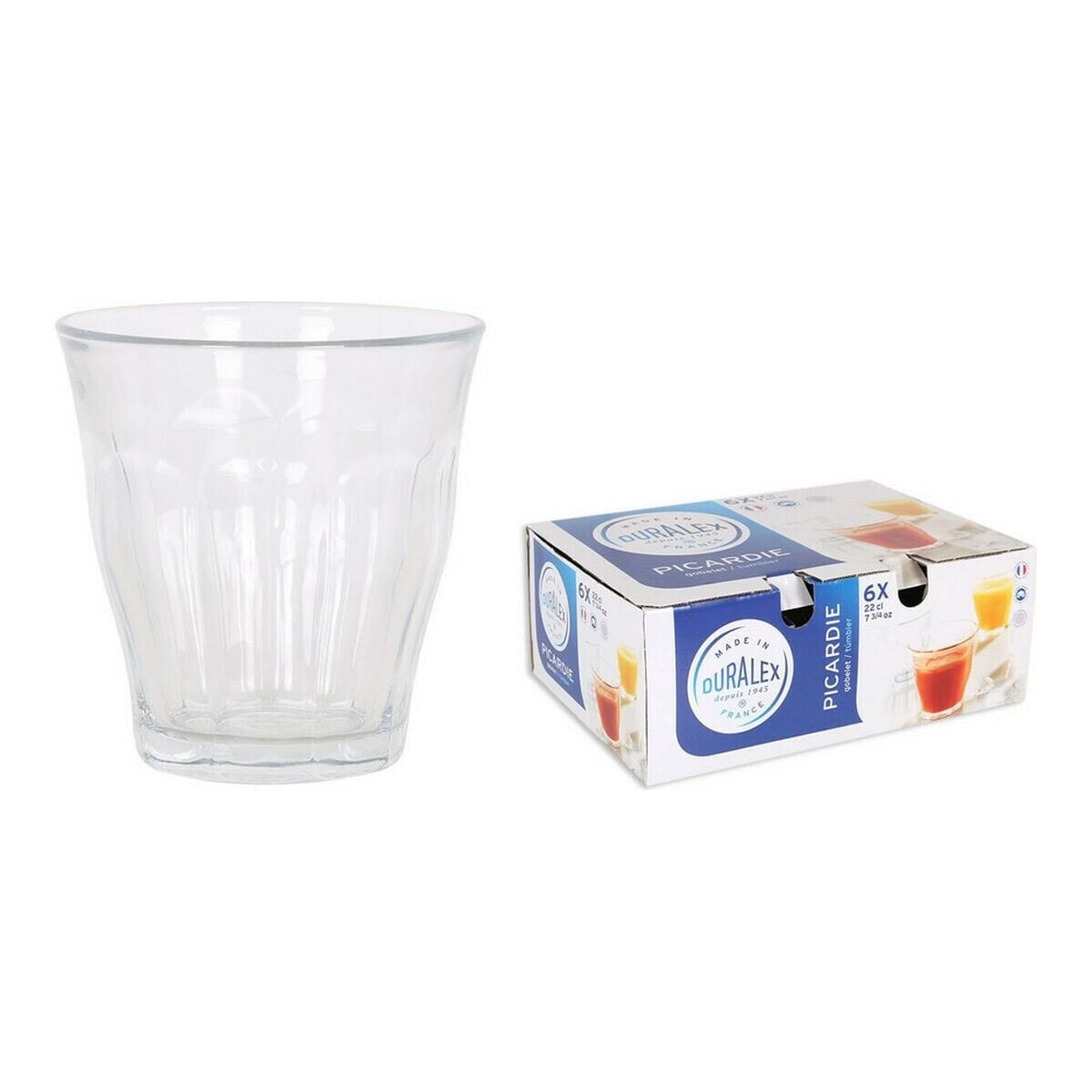 Set of glasses Duralex Picardie 200 ml Crystal Transparent 6 Units