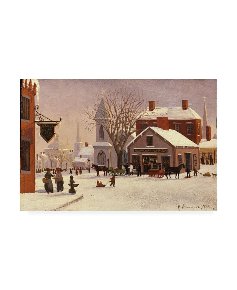 Trademark Global franklin Stanwood Christmas in Connecticut Canvas Art - 36.5