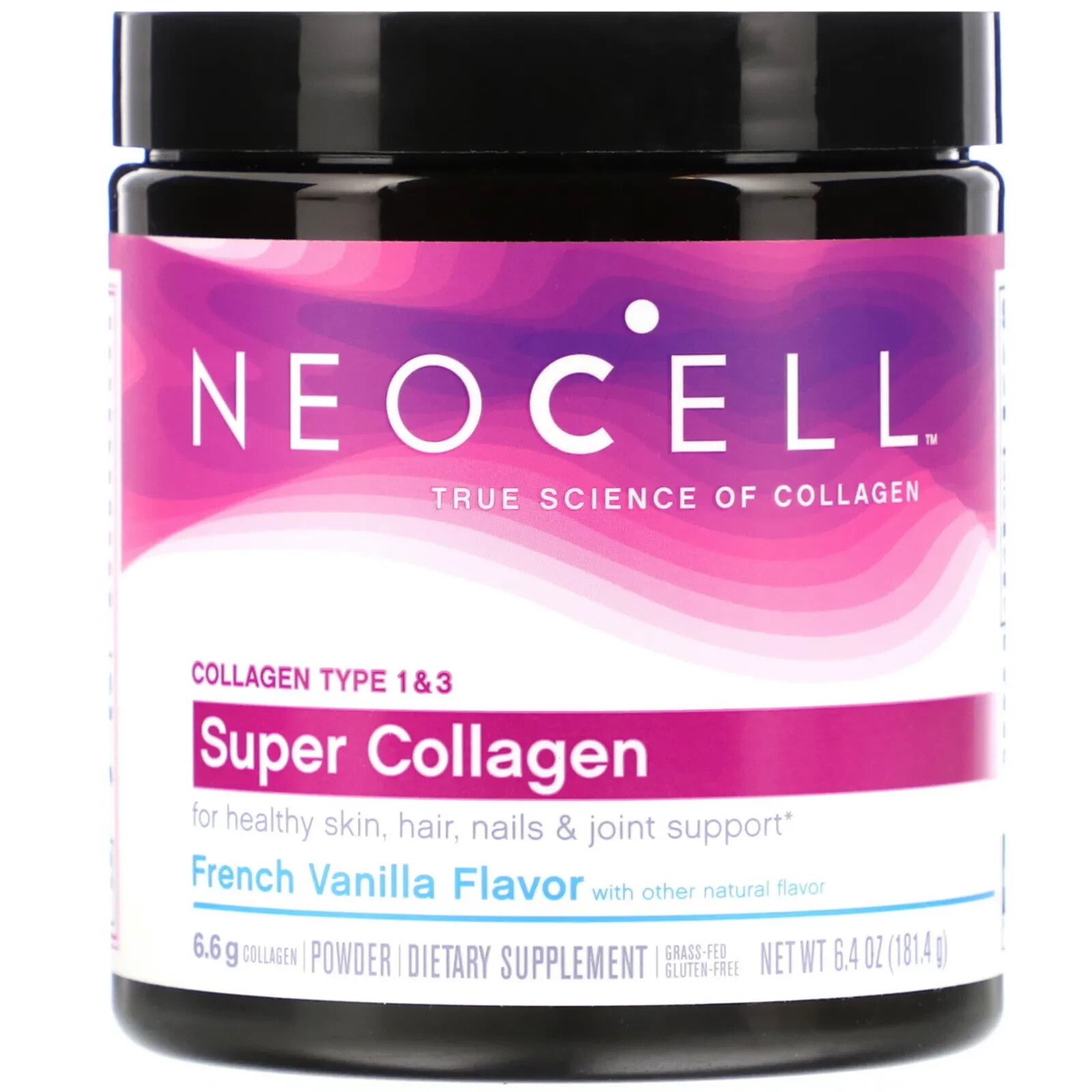 NeoCell, Super Collagen Peptides, Type 1 & 3, Berry Lemon, 6.7 oz (190 g)