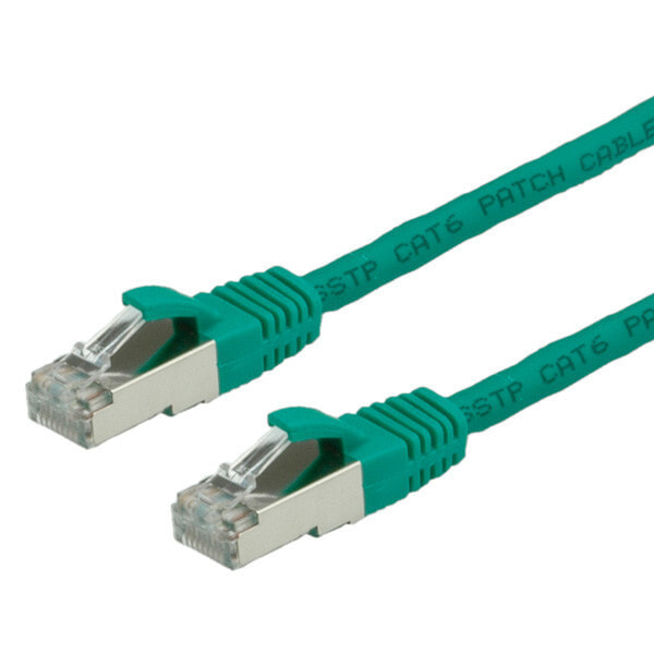 Value 21.99.1253 сетевой кабель 3 m Cat6 S/FTP (S-STP) Зеленый
