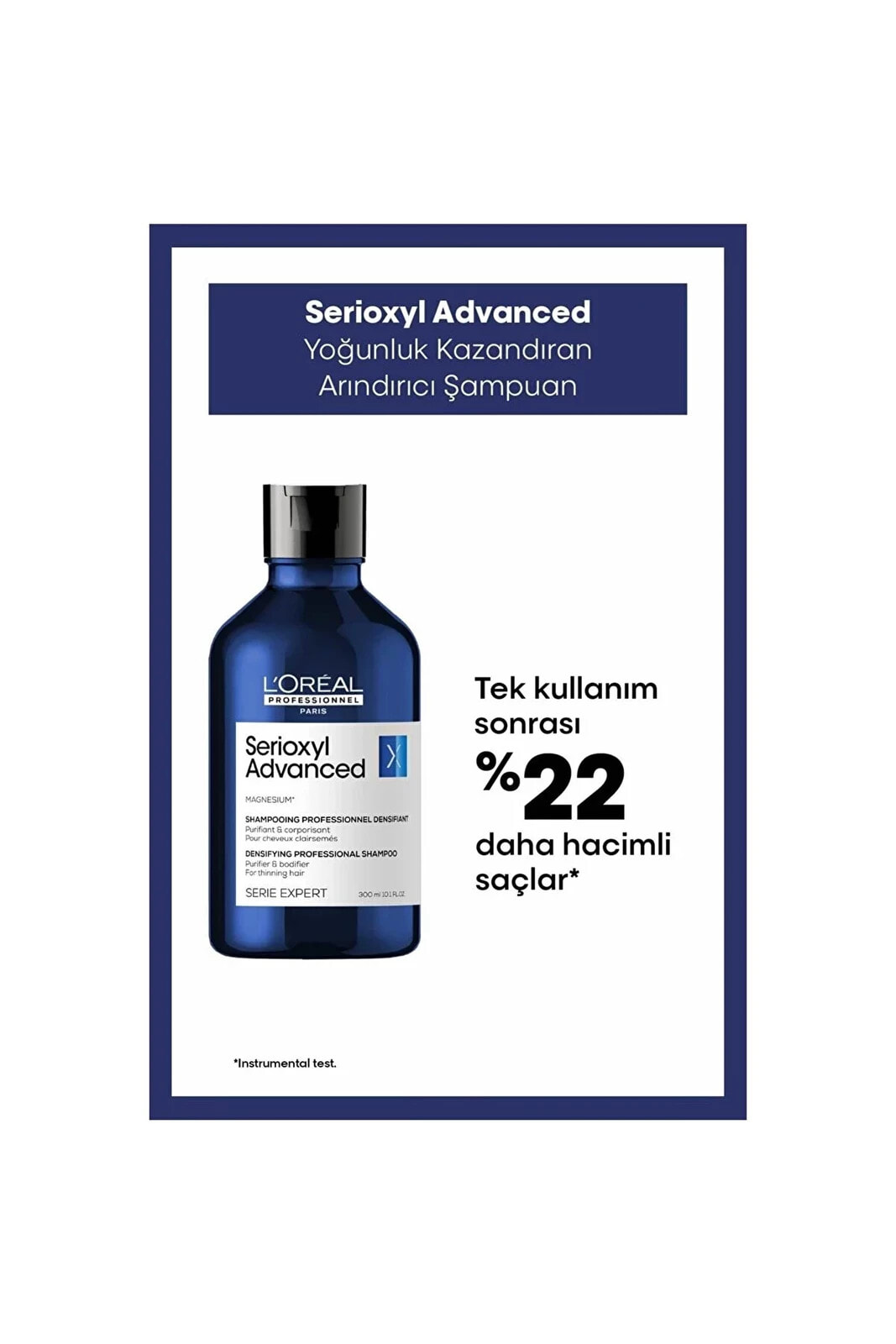 Serie Expert Serioxyl Advanced Incelen Saç Telleri Için Yoğunlaştırıcı-Arındırıcı Şampuan 300mlSED79